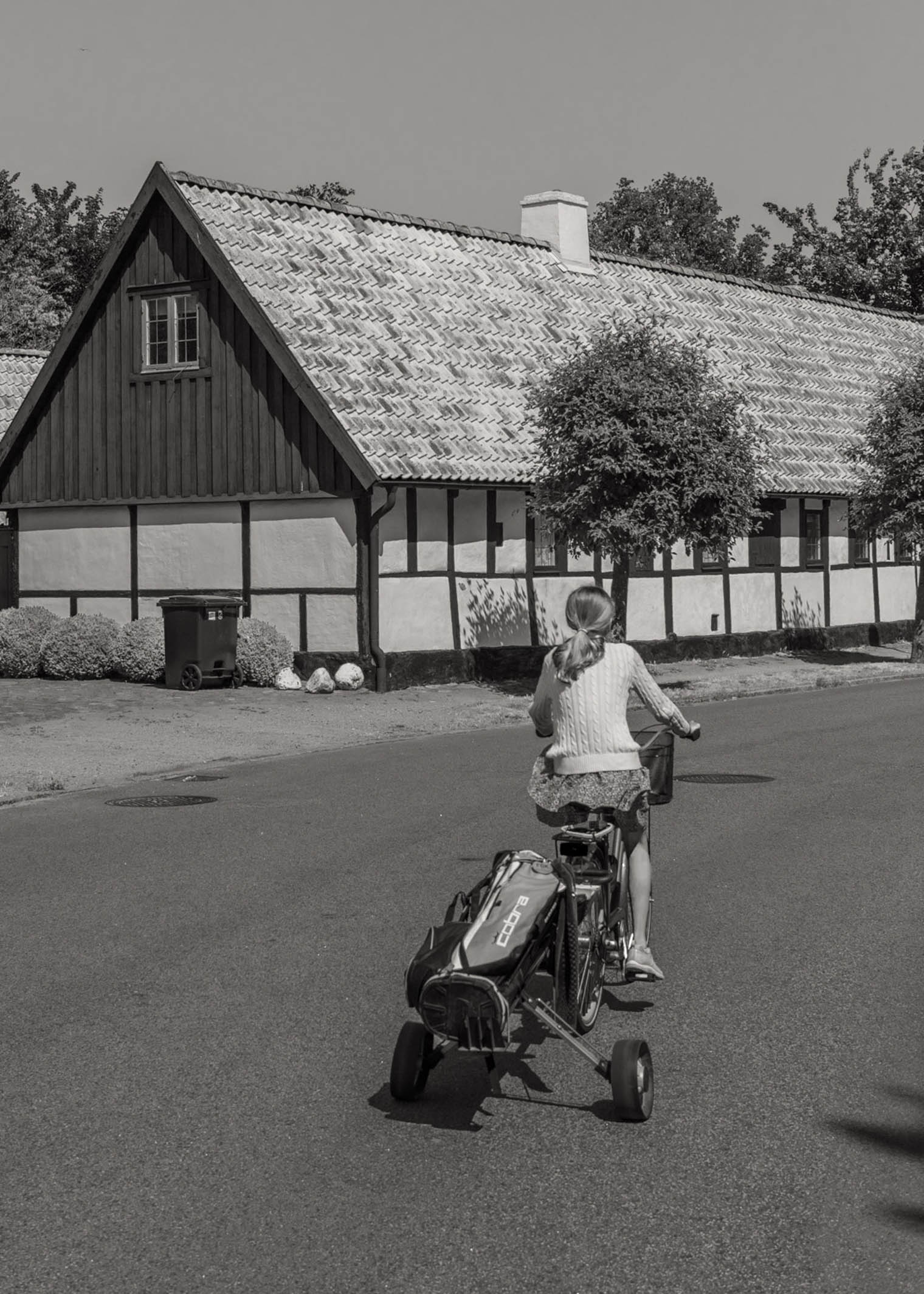 Golf in Sweden bicycle
